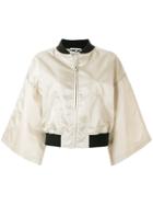 Hache Wide Sleeve Bomber Jacket - Metallic