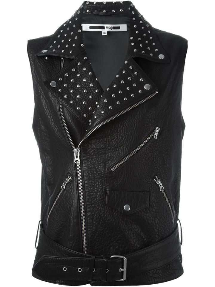 Mcq Alexander Mcqueen Studded Biker Gilet