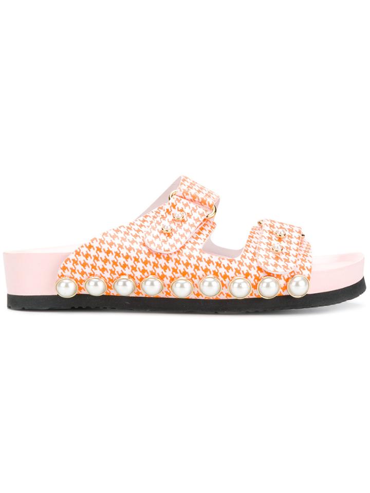 Suecomma Bonnie Embellished Open-toe Sandals - Yellow & Orange