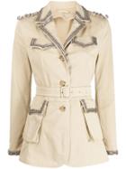 Ermanno Scervino Belted Jacket - Neutrals