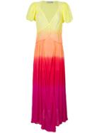 Attico Tie-dye Maxi Dress - Multicolour
