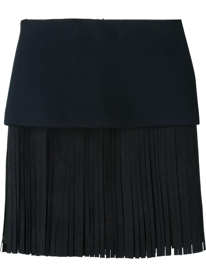 Neil Barrett Fringed Mini Skirt