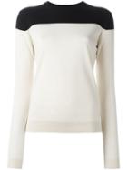 Jil Sander Navy Two-tone Jumper, Women's, Size: Large, Nude/neutrals, Silk/cashmere