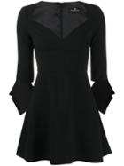 Elisabetta Franchi Cocktail Mini Dress - Black