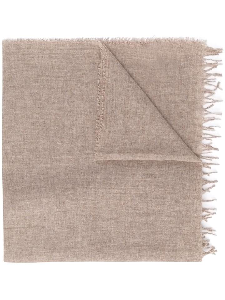 Fabiana Filippi Fringed Knitted Scarf - Neutrals