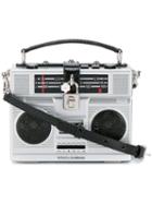 Dolce & Gabbana Radio Box Bag, Women's, Grey, Metal/leather