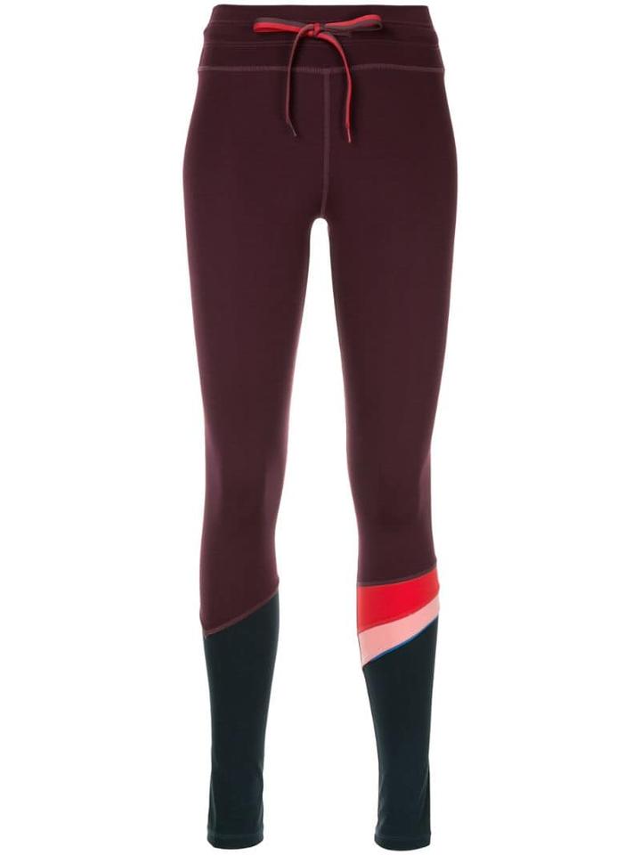 The Upside Skinny-fit Stripe Leggings - Purple