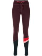 The Upside Skinny-fit Stripe Leggings - Purple