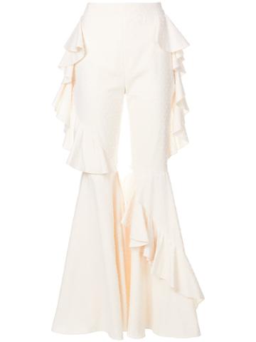 Alistair James Julia Flared Trousers - Nude & Neutrals