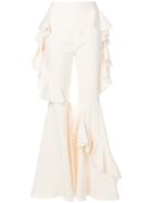 Alistair James Julia Flared Trousers - Nude & Neutrals