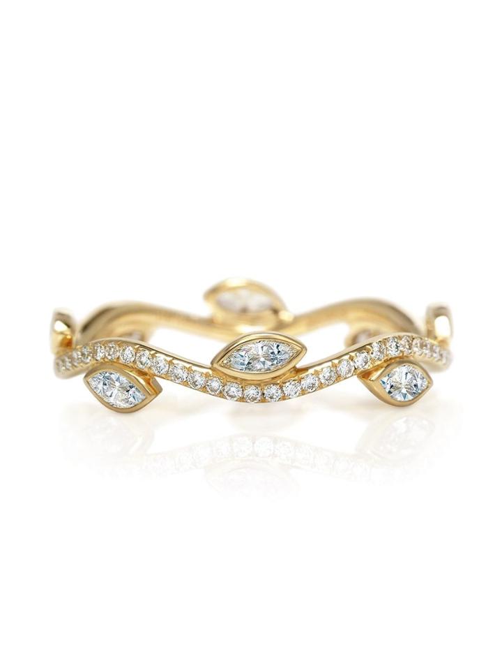 De Beers 18kt Yellow Gold Adonis Rose Diamond Band - Metallic