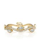 De Beers 18kt Yellow Gold Adonis Rose Diamond Band - Metallic