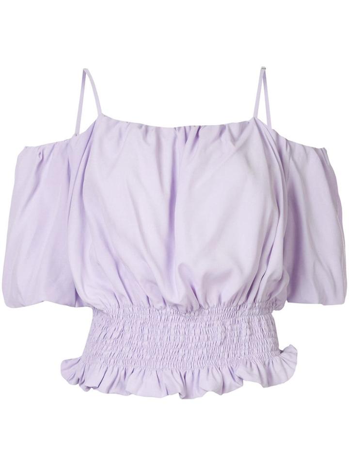 Ports Pure Off-the-shoulder Blouse - Purple