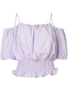 Ports Pure Off-the-shoulder Blouse - Purple