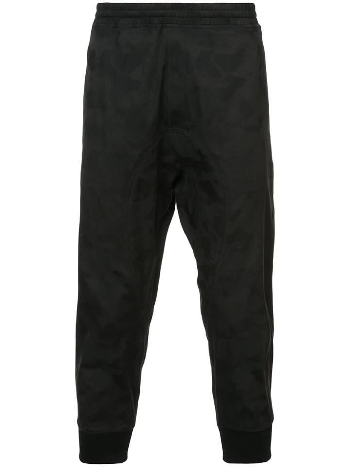 Neil Barrett Camo Slouch Trousers - Black
