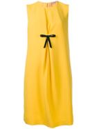 Nº21 Bow Front Shift Dress - Yellow
