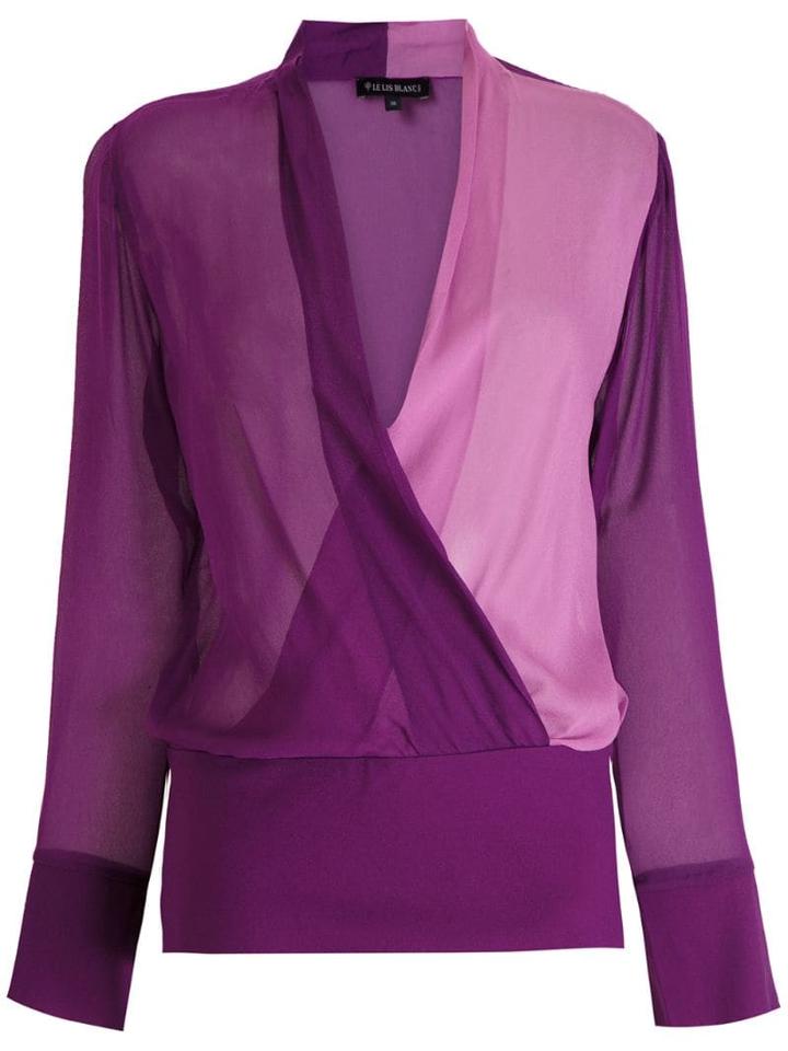 Le Lis Blanc Blusa Bicolor Melissa 2 - Purple