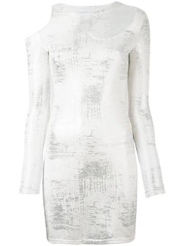 Jovanna - Eyes Wide Dress - Women - Polyester/spandex/elastane - 8, Grey, Polyester/spandex/elastane