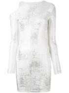 Jovanna - Eyes Wide Dress - Women - Polyester/spandex/elastane - 8, Grey, Polyester/spandex/elastane