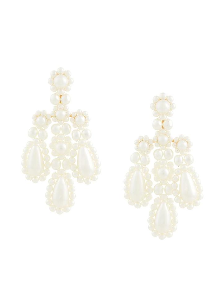 Simone Rocha Chandelier Earrings - White
