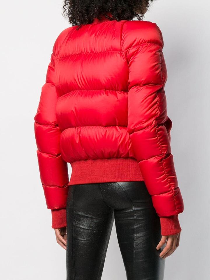 Rick Owens Padded Bomber Jacket - Red