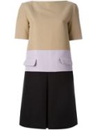 Marni Half Sleeve Dress, Women's, Size: 40, Nude/neutrals, Cotton