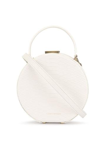 Tammy & Benjamin Hat Box Mini Bag - White