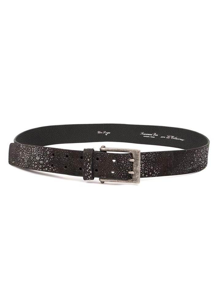 Ivo Scunzani Scunzani Ivo Pour L Eclaireur Belt, Women's, Size: S, Black, Toad Skin