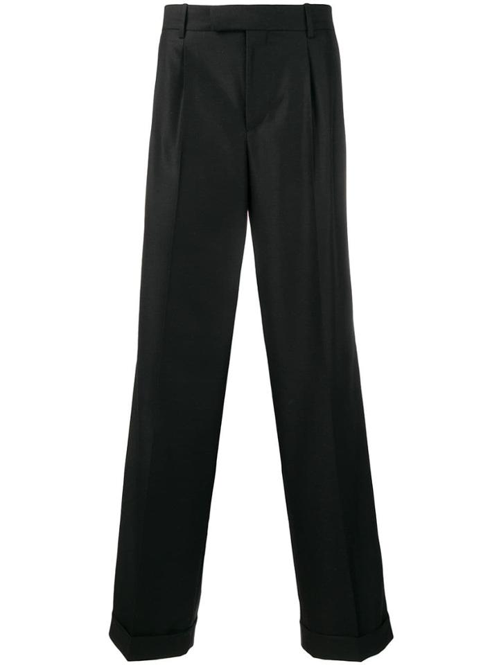 Burberry Wide-leg Tailored Trousers - Black