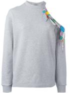 Christopher Kane Sequin Detail Sweatshirt - Grey
