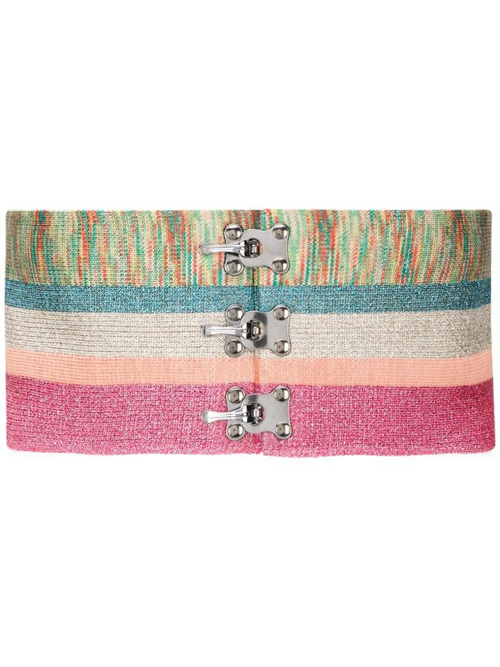 Missoni Striped Waist Belt - Pink