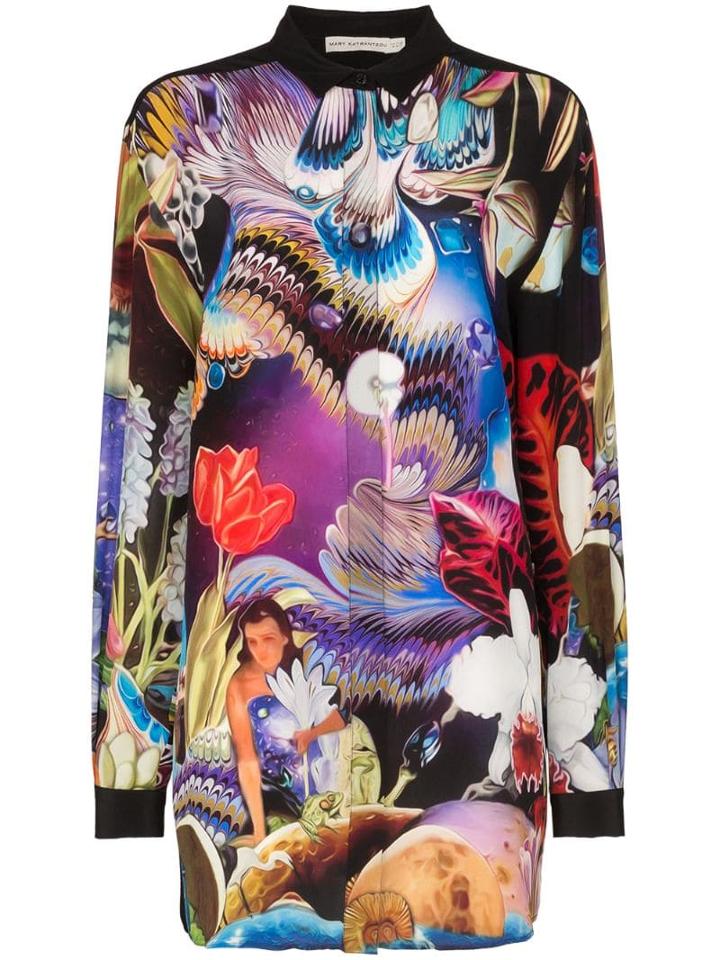 Mary Katrantzou Goya Printed Silk Mini Dress - 017 Multicoloured