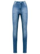 Amapô Skinny Jeans, Women's, Size: 38, Blue, Cotton/polyester