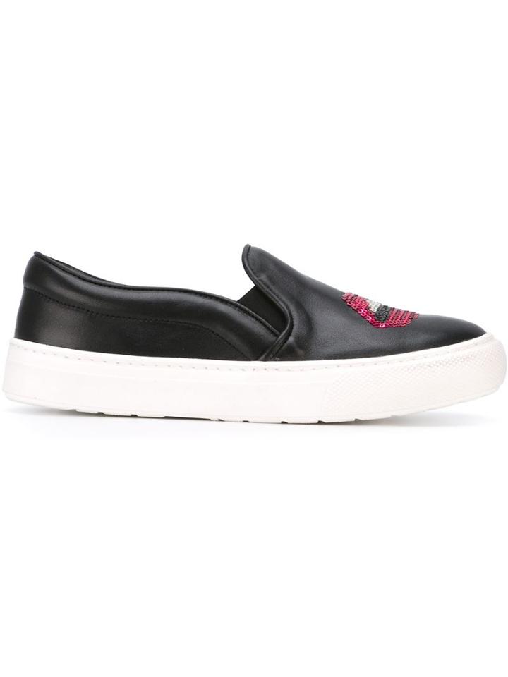 Markus Lupfer Sequin 'lips' Slip-on Sneakers