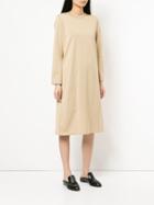 H Beauty & Youth Slit Back Midi Dress - Nude & Neutrals
