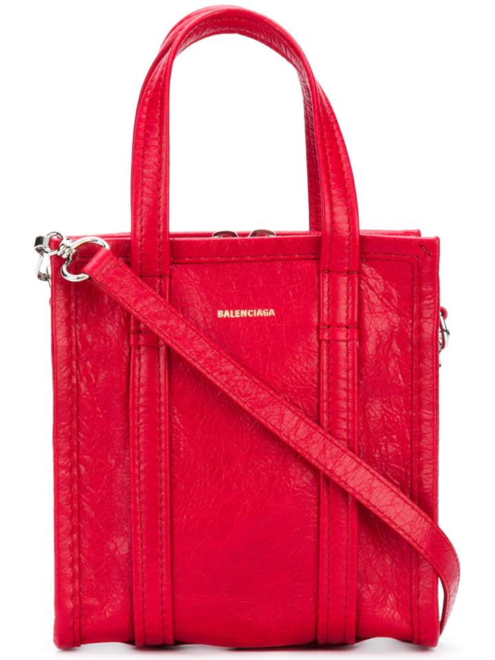 Balenciaga Bazar Shopper Xxs Tote - Red