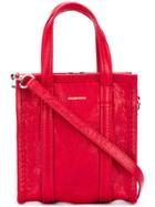 Balenciaga Bazar Shopper Xxs Tote - Red