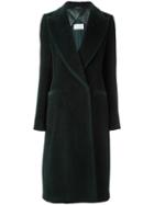 Maison Margiela Textured Long Coat, Women's, Size: 46, Green, Cotton/viscose/alpaca/virgin Wool