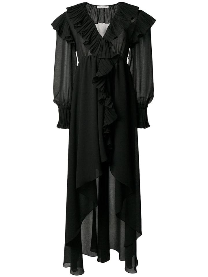 Philosophy Di Lorenzo Serafini Ruffle Crepe Dress - Black