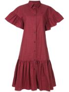 Mcq Alexander Mcqueen Check Shirt Dress - Red