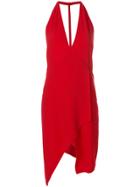 Iro Deep V-neck Dress - Red