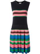 Chinti & Parker Pleated Knitted Dress - Blue