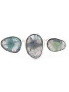 Maria Teresa Sottile Triple Lambradorite Ring