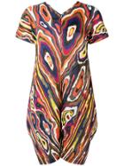 Pleats Please By Issey Miyake Abstract Print Dress - Yellow