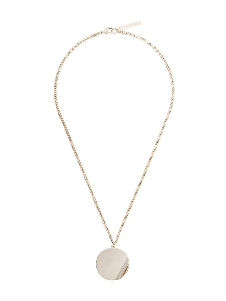 Givenchy G-ometric Round Chain Pendant Necklace - Metallic