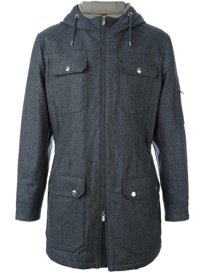 Brunello Cucinelli Multi Pocket Hooded Coat