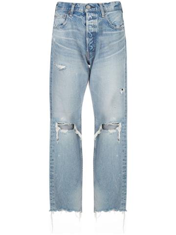 Moussy Vintage Odessa High-rise Straight Jeans - Blue
