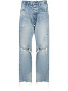 Moussy Vintage Odessa High-rise Straight Jeans - Blue