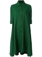 Ultràchic Herringbone Pattern Shirt Dress
