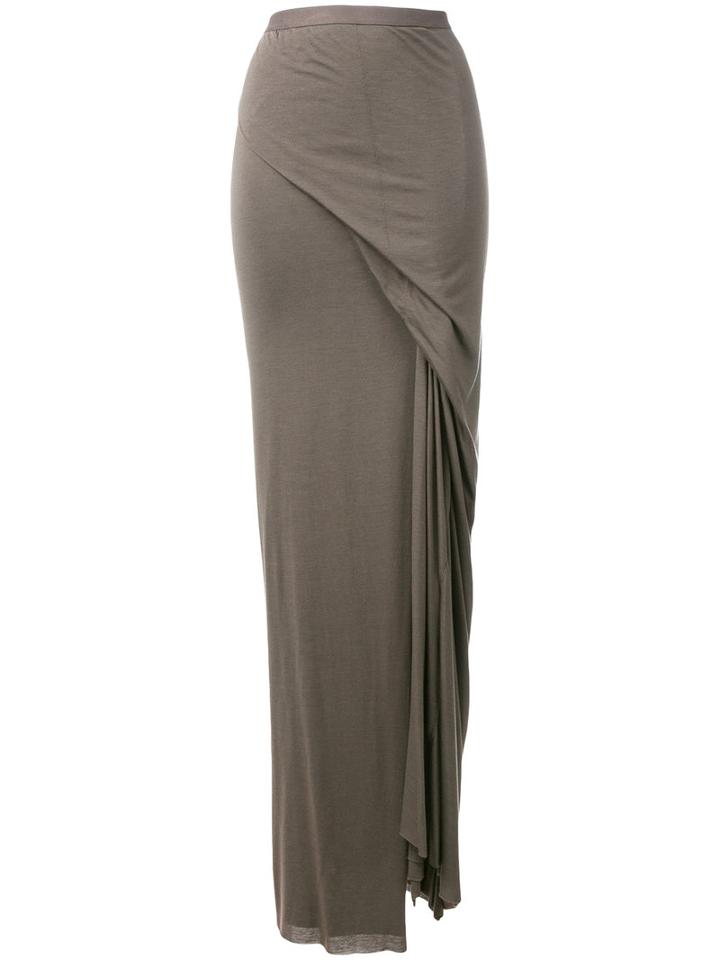 Rick Owens Lilies - Silky Wrap Skirt - Women - Cotton/polyamide/viscose - 42, Women's, Grey, Cotton/polyamide/viscose